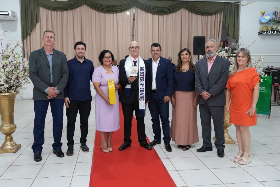 Noite de glamour e celebração consagra Miss e Mister Terceira Idade 2026 em Nova Andradina