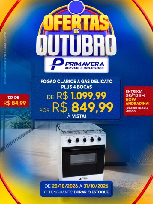 Primavera Móveis anuncia ofertas com descontos de até 44% em Nova Andradina