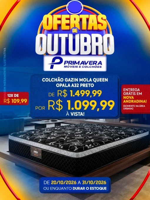Primavera Móveis anuncia ofertas com descontos de até 44% em Nova Andradina
