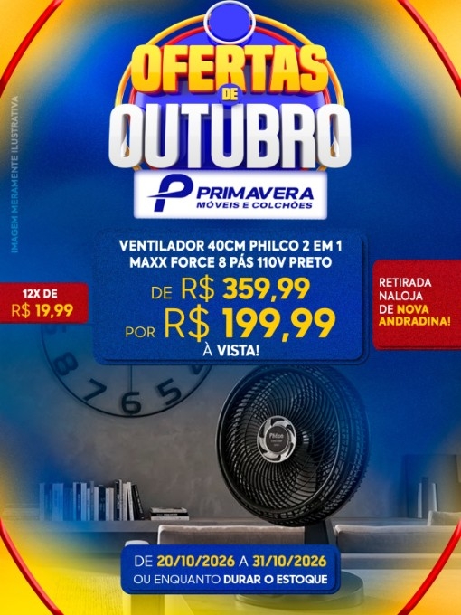 Primavera Móveis anuncia ofertas com descontos de até 44% em Nova Andradina