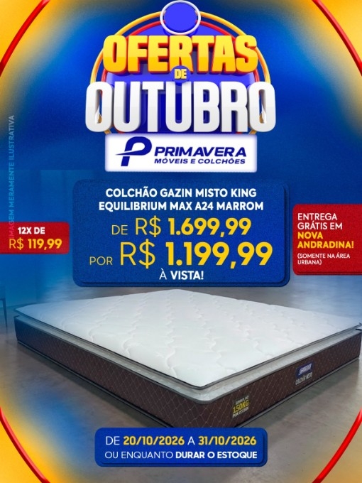 Primavera Móveis anuncia ofertas com descontos de até 44% em Nova Andradina