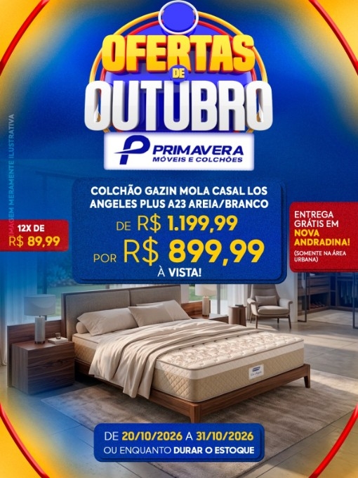 Primavera Móveis anuncia ofertas com descontos de até 44% em Nova Andradina