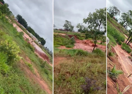 Lagoa de contenção se rompe e provoca alagamentos e prejuízos em Nova Casa Verde