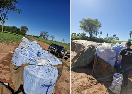Polícia Civil recupera 20 toneladas de insumos furtados em Brasilândia