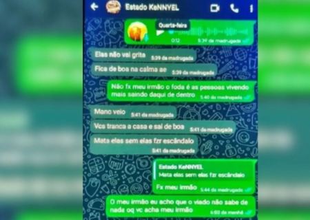 Mensagens revelam ordens de facção para execução de duas jovens em Rochedo
