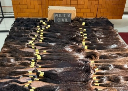 Polícia recupera cabelo humano roubado no Paraguai e prende dois por uso de documento falso