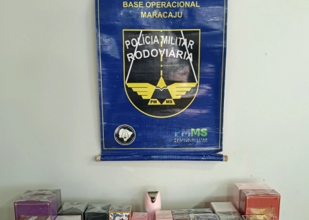 Polícia Militar Rodoviária apreende medicamentos e produtos do Paraguai avaliados em R$ 19,5 mil na MS-162