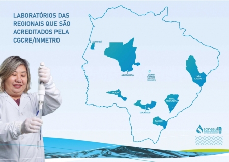 Sanesul amplia controle da qualidade da água e inclui laboratório de Nova Andradina em acreditação