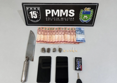 Homem é preso por tráfico de drogas após tentar fugir da polícia em Maracaju