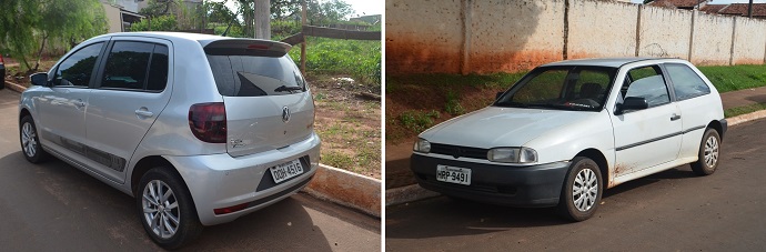 Carros apreendidos durante a opera&ccedil;&atilde;o - Foto: Glaucia Piovesan/Jornal da Nova