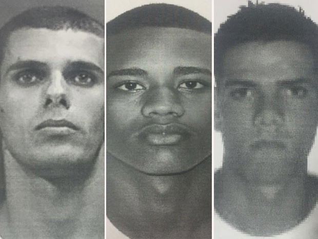 Polícia divulga imagem de suspeitos de estupro coletivo no Rio. Da esquerda para a direita, Raphael Belo, Marcelo Correa e Sergio Luiz da Silva Junior - Foto: Divulgação/Polícia Civil do RJ