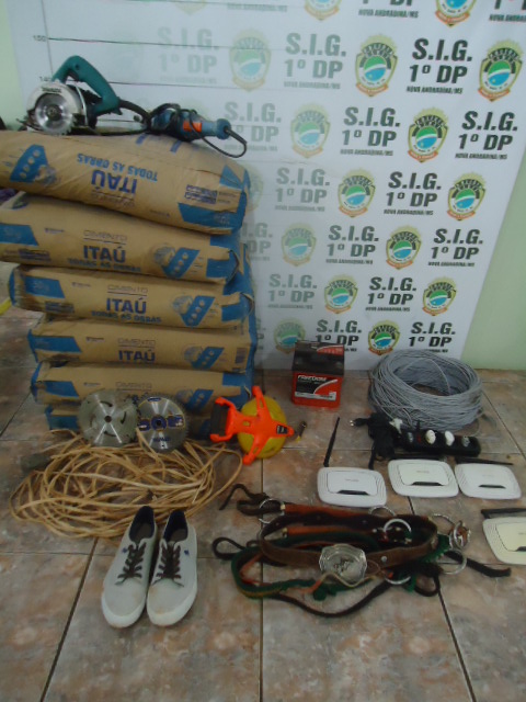 Objetos e produtos furtados foram recuperados em Nova Andradina e Casa Verde - Foto: PC/Divulga&ccedil;&atilde;o