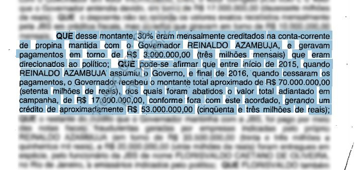 Wesley entregou à PF detalhes sobre suposto pagamento de propina a Reinaldo - Foto: Reprodução