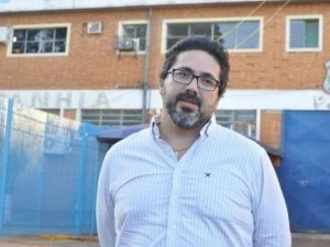 Jail Azambuja em entrevista em frente ao Complexo Penal - Foto: Arquivo/CG News