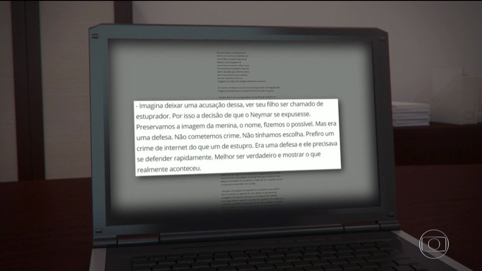 Pai de Neymar explica por que divulgou vídeo com a conversar do jogador com a mulher - Foto: TV Globo/Reprodução
