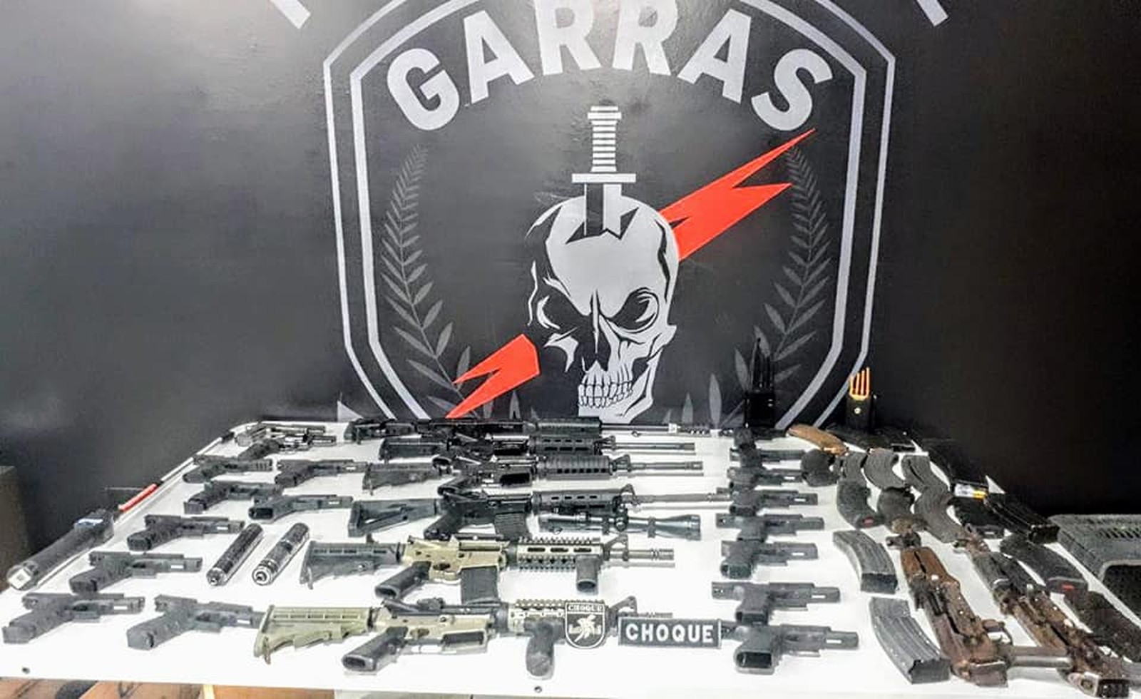Armas apreendidas em Campo Grande - Foto: Pol&iacute;cia Militar/Divulga&ccedil;&atilde;o