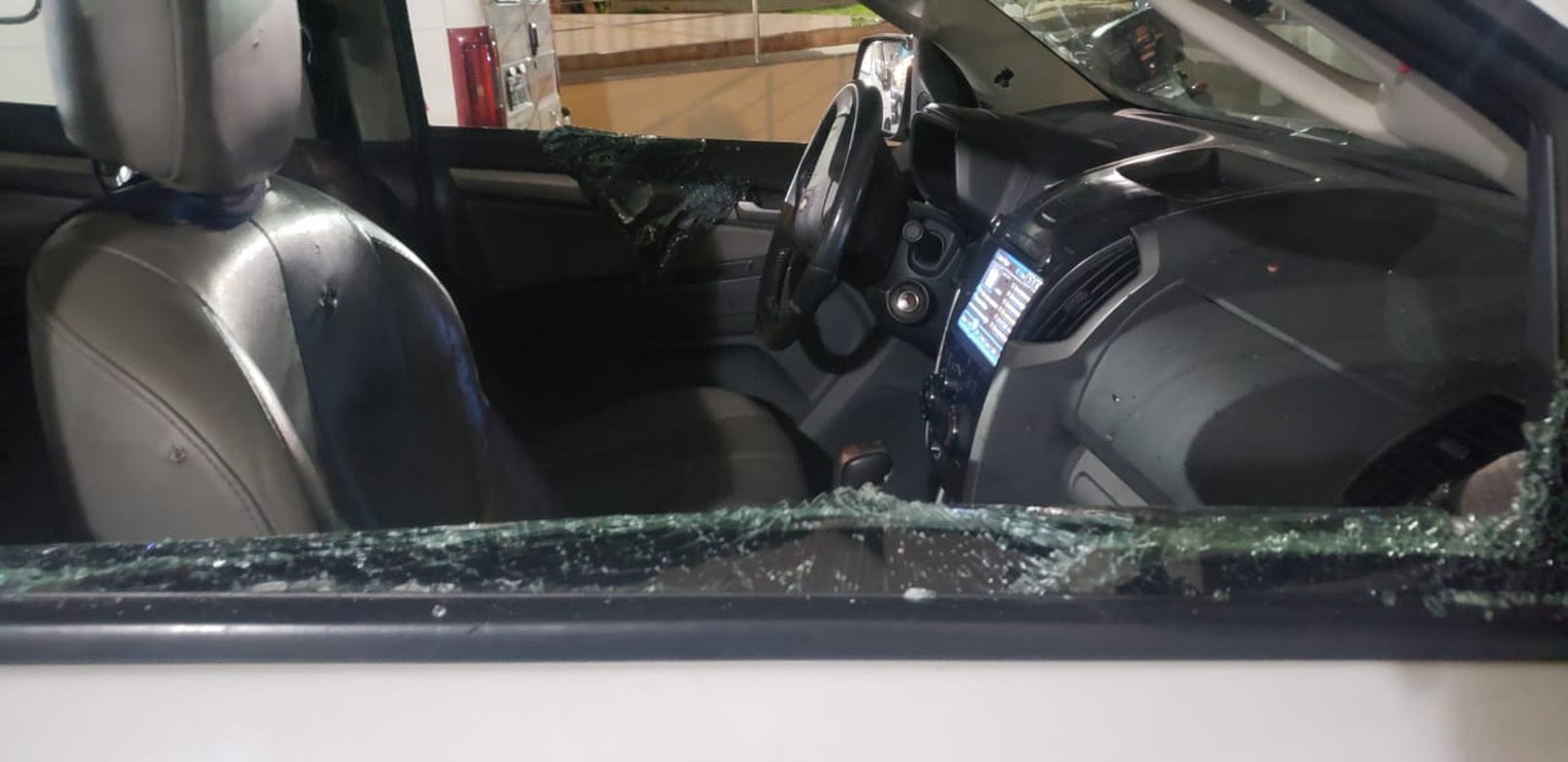 Caminhonete onde estava Matheus Xavier - Foto: Divulga&ccedil;&atilde;o / Arquivo pessoal