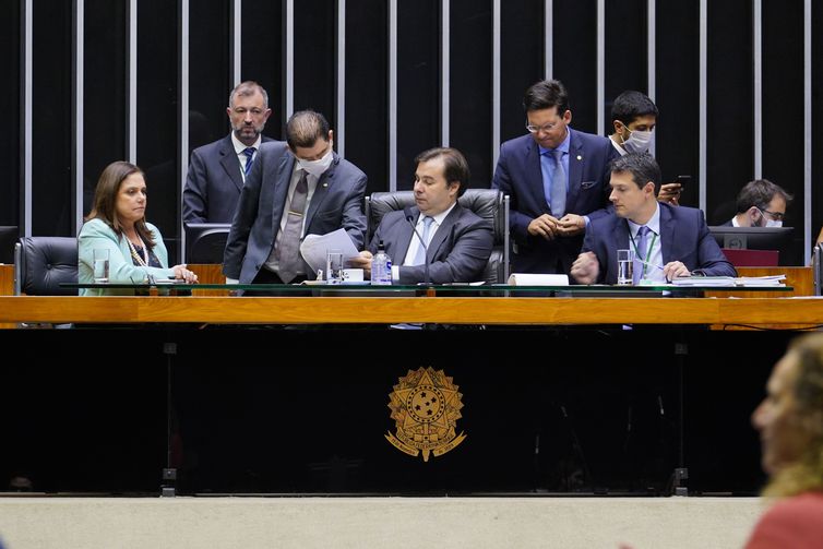 Presidente da Câmara, Rodrigo Maia, conduziu sessão virtual da Casa - Foto: Pablo Valadares/Câmara dos Deputados