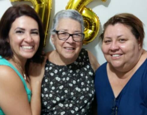Ellen Vanessa Diniz, dona Irani Diniz e Edna Valéria - Foto: Redes sociais