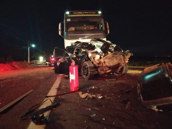 Colis&atilde;o aconteceu na rodovia BR-163 - Foto: Bruno Leal/TV Sobrinho