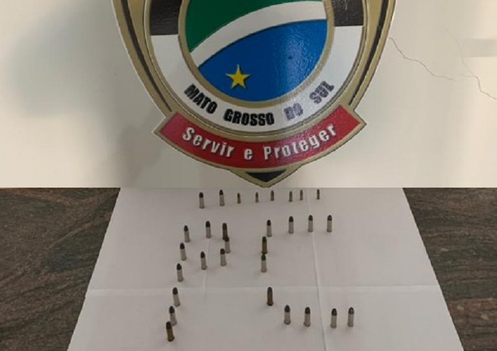 Munições apreendidas no escritório em Ivinhema - Foto: Polícia Civil/Divulgação
