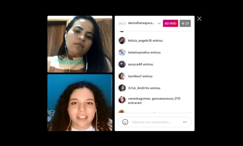 Transmiss&otilde;es ao vivo podem ser acompanhadas na p&aacute;gina do projeto no Instagram - Foto: Divulga&ccedil;&atilde;o