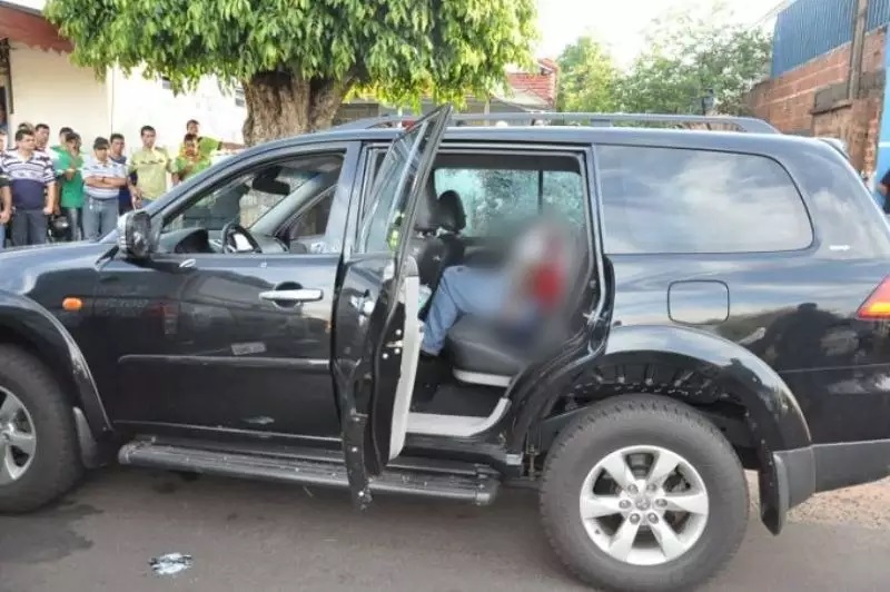 Caminhonete do primo e sucessor natural de Fahd, fuzilado em 2012 - Foto: Amambay Ahora