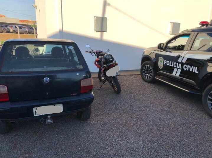 Veículos apreendidos durante a operação - Foto: Polícia Civil/Divulgação