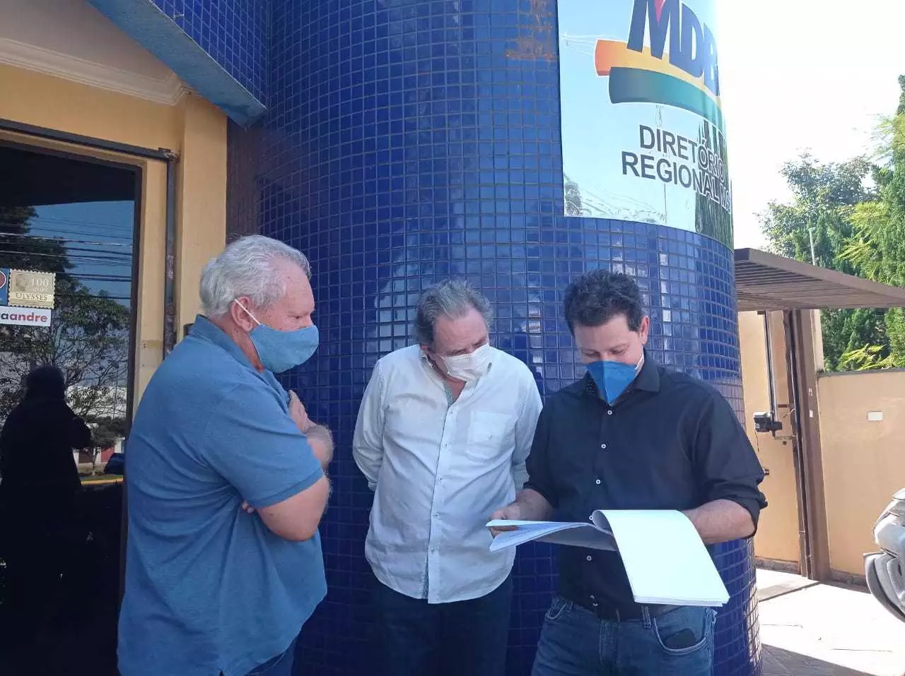 Com pesquisa em m&atilde;os diret&oacute;rio se reuniu na sede do MDB para ver resultado do partido com seus principais candidatos nas Elei&ccedil;&otilde;es de 2022 - Foto Gabriela Couto