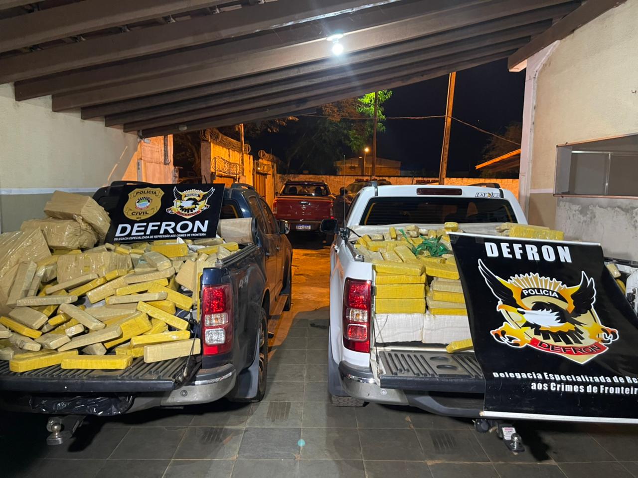 Entorpecente pesou quase duas toneladas - Foto: Defron/Divulga&ccedil;&atilde;o 