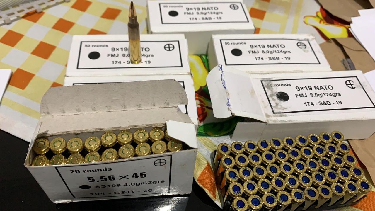 Muni&ccedil;&otilde;es apreendidas pela PF em Ponta Por&atilde; - Foto: Pol&iacute;cia Federal/Divulga&ccedil;&atilde;o 