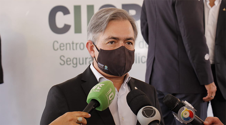 Secret&aacute;rio Antonio Carlos Videira cita, entre os investimentos, a inaugura&ccedil;&atilde;o do Centro Integra&ccedil;&atilde;o de Intelig&ecirc;ncia da Regi&atilde;o Centro-Oeste - Foto: Sejusp/Divulga&ccedil;&atilde;o