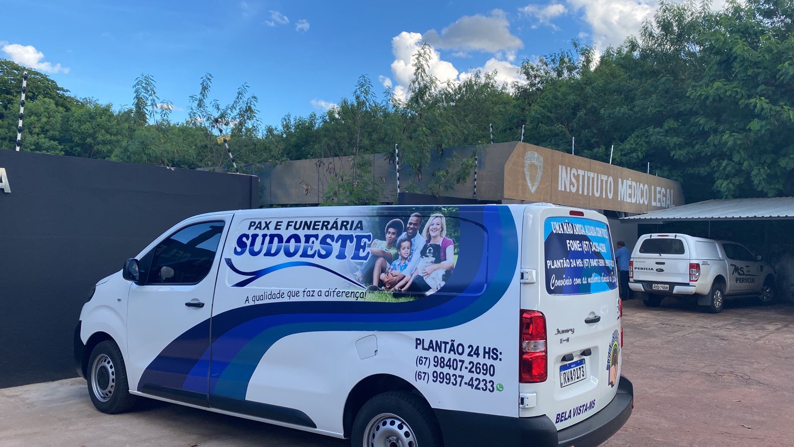 Corpo de Marcos Pina est&aacute; no IML de Jardim - Foto: Jardim MS News