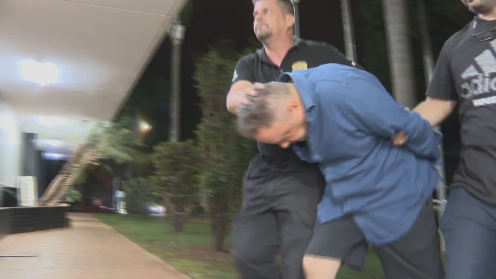 Homem preso ap&oacute;s montar artefato explosivo pr&oacute;ximo ao Aeroporto de Bras&iacute;lia - Foto: TV Globo/Reprodu&ccedil;&atilde;o