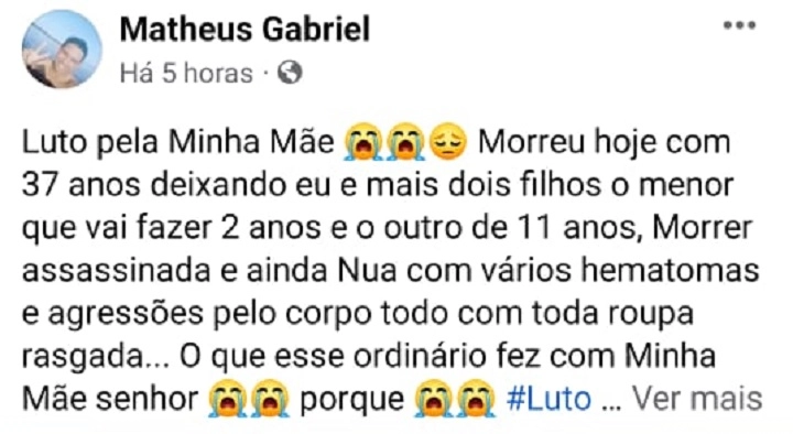 Denunciado chegou a publicar lamentação nas redes sociais - Foto: Reprodução/Facebook