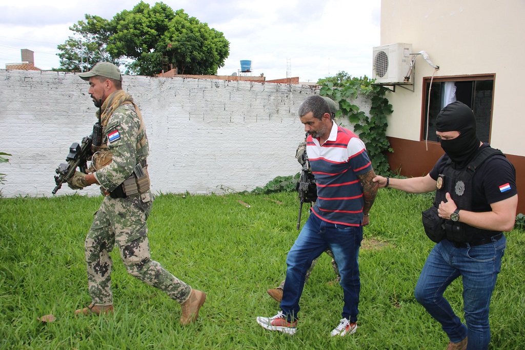 Brasileiro era o principal alvo da opera&ccedil;&atilde;o efetuada em conjunto com a Pol&iacute;cia Federal - Foto: Senad Paraguay/Divulga&ccedil;&atilde;o