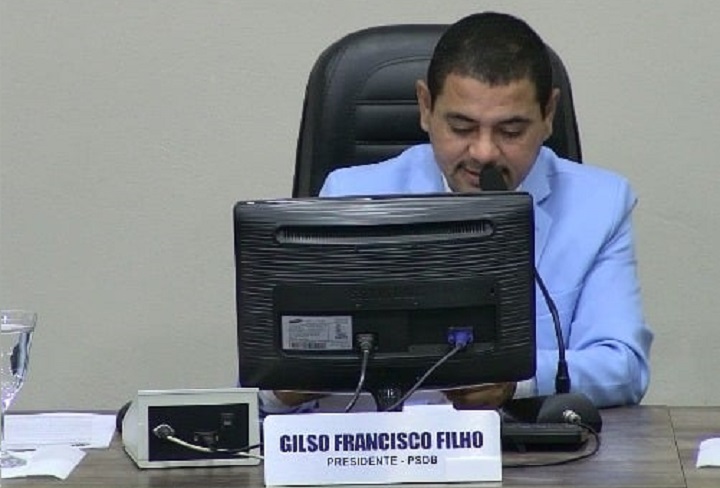O vereador e presidente da Câmara Gilson Francisco Filho (PSDB), conhecido como Gilso Carrapicho - Foto: Redes sociais